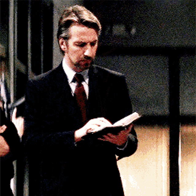 Hans Gruber from Die Hard feeling a shiver